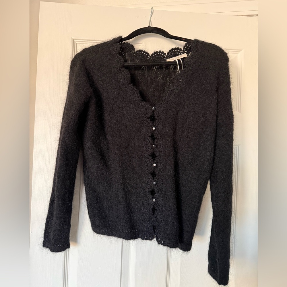 Sezane Anaelle Cardigan Black - Size S